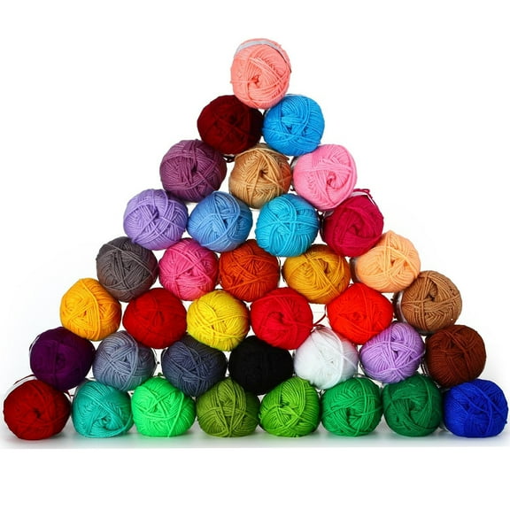 Fuebueo Clearance Soft Yarn for Crocheting,Soft Yarn for Crocheting and Knitting Craft Project, Assorted Starter Crochet Yarn Bulk Kit for Adults and Kids
