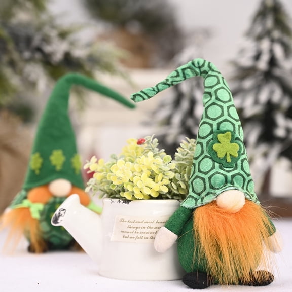 Fuebueo Clearance St. Patrick's Day Decorations Gnome Plush Elf Handmake Scandinavian Tomte - Saint Patrick's Day Irish Decorations, Home Table Ornament