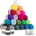 thumbnail image 1 of Fuebueo Clearance Wool Yarn,Soft Cotton Yarn Kit for Crocheting Amigurumi and Crafts, Multicolor Yarn, 1 of 8