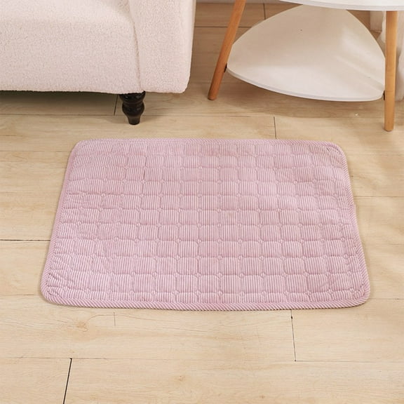Fuebueo Dog Beds Dog Bed Mat Blanket for Medium Dogs Washable Crate Mat for Dog Cages Kennel Pad Soft Flat Pet Cat Cushion Faux Fur Anti Slip