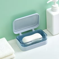 Fuebueo Draining Soap Dish, Kitsch Soap Holder for Traveling, Camping, Gym, Bathroom,Travel Essentials