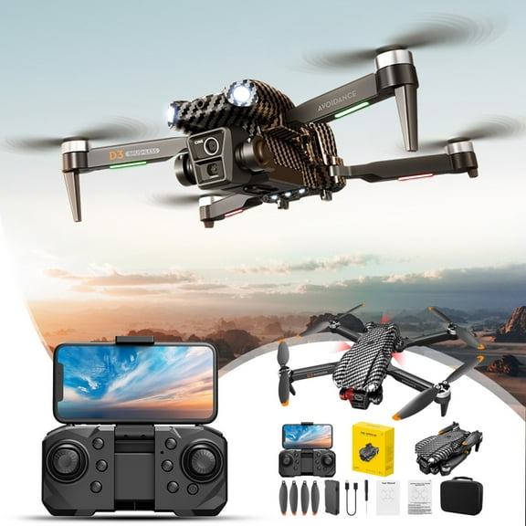 Fuebueo Drone with 1080P Camera for Beginners and Kids Remote Control Toys Gifts for Boys Remote Control Helicopter, FPV RC Quadcopter with 1080P HD Live Video Camera, Altitude Hold, Gravity Control
