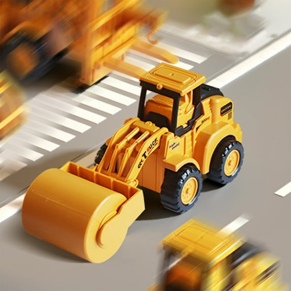 Fuebueo Engineering Vehicle Press Type Return Simulation Car Model Excavator Engineering Bulldozers Holiday Boys & Girls Toys for Ages 8-13 Boys Cool