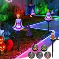 thumbnail image 1 of Fuebueo Halloween Lights Pumpkin Yoga Ghost Decor Waterproof Skull Solar Pathway Lights, Solar Halloween Garden Lights Scary Skeleton Led Lights for Patio Lawn Yard Garden, 1 of 8