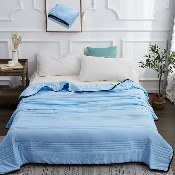Fuebueo Home Savings Quilts for Bed Twin/Queen/King/Full/California King Size Lightweight Breathable Summer Blankets for Bed,Transfer Heat to Keep Body Cool for Night Sweats
