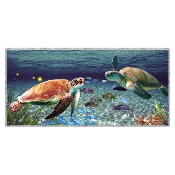 Fuebueo Microfiber Beach Towel Quick Dry Sand Free Large Travel Towel for Pool Swim Sea Turtle Ocean Beach Blanket 29x59 Inch(C)