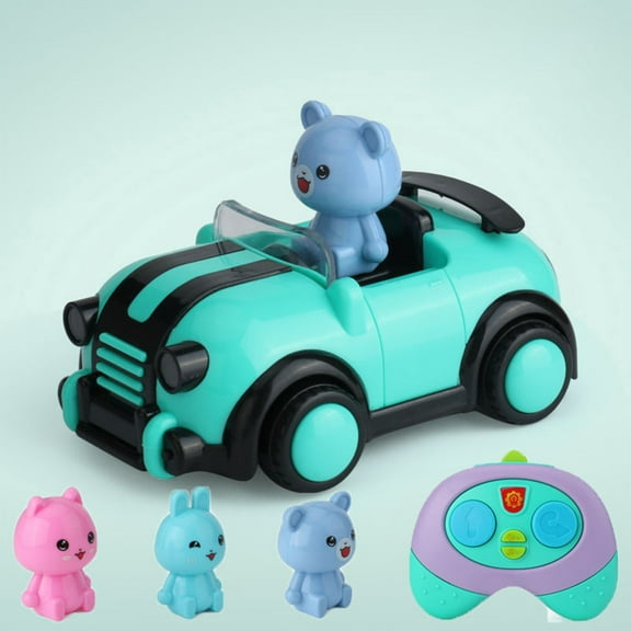 Fuebueo RC Car Children's Toys Shape Cute Sound and Light Music Cute Convertible Gift Box Toy for 4 5 6 7 Year Old Boy