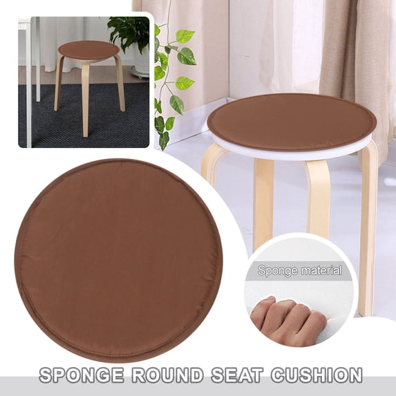 Fuebueo Round Chair Cushions,12" Memory Foam Chair Cushion for Home Office Garden Patio Furniture