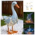 thumbnail image 1 of Fuebueo Solar Goose Garden Statue, Metal Goose Outdoor Decor with Warm LED Lights, Hollow Iron Art Decorative Ornament for Yard Lawn Pathway Patio, Perfect Gift, 1 of 9