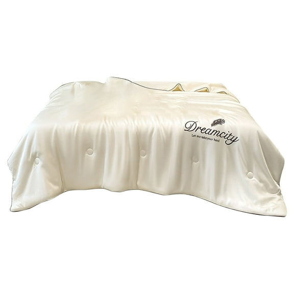 Fuebueo Summer Savings Cooling Comforter for Hot Sleepers Throw/Twin/Queen/King/Full/Size Lightweight Cooling Blanket, Breathable Silk Smooth Summer Bedding Quilt for Hot Sleepers Night Sweats