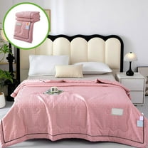 Fuebueo Summer Savings Summer Cool Quilt Twin/Queen/King/Full/California King Size Lightweight Cooling Blanket, Breathable Silk Smooth Summer Bedding Quilt for Hot Sleepers Night Sweats