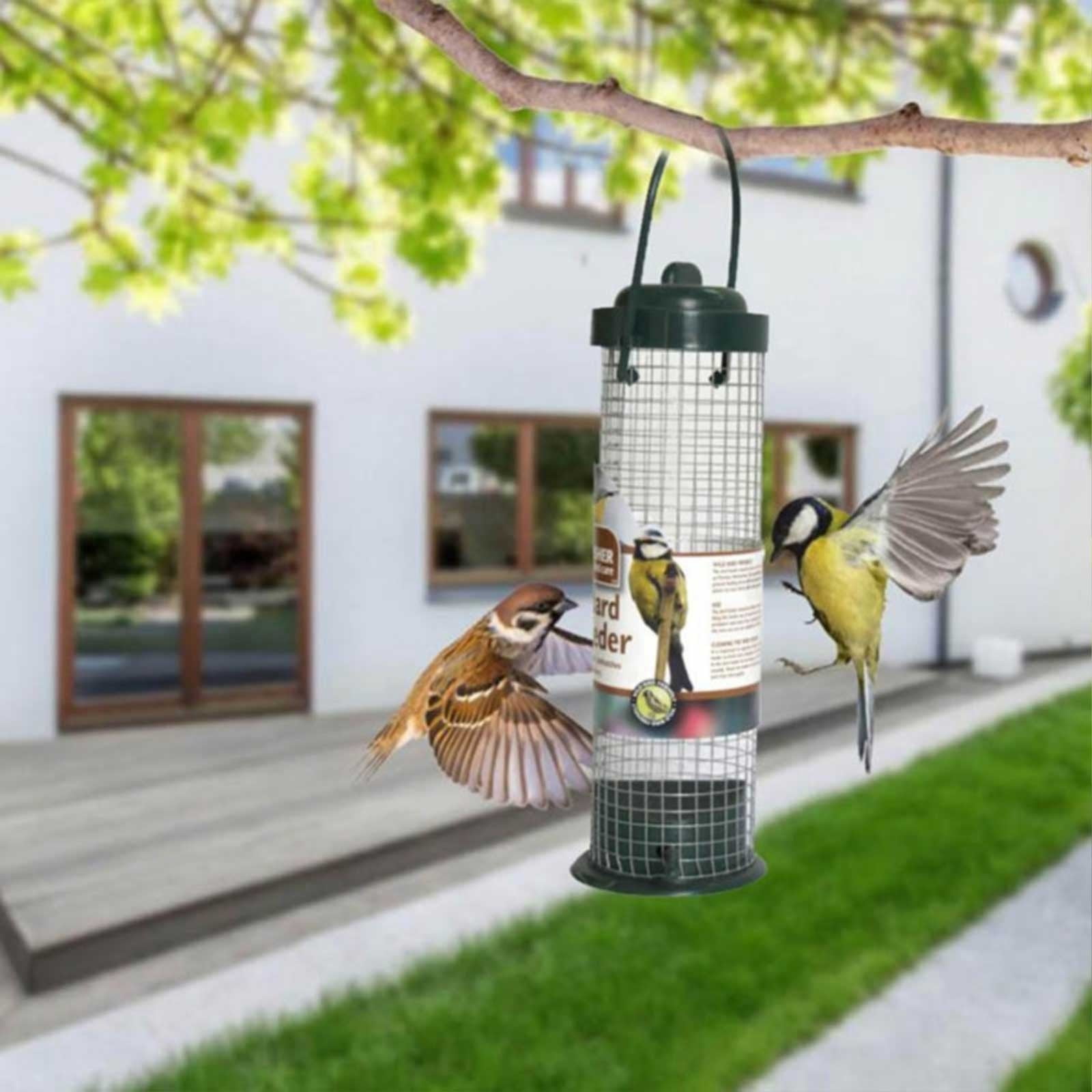 Fuebueo Thistle Bird Feeder Squirrel Proof Bird Feeders for Outside