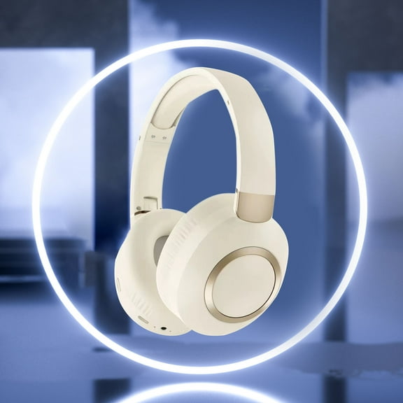 Fuebueo Wireless Headphones with Microphone 35 Hours Playtime for PC Phone Home Travel