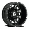 thumbnail image 1 of Fuel 1PC Aluminum Rim D513 THROTTLE 17X6.5in Matte Black Milled Finish, D513176582R, 1 of 2