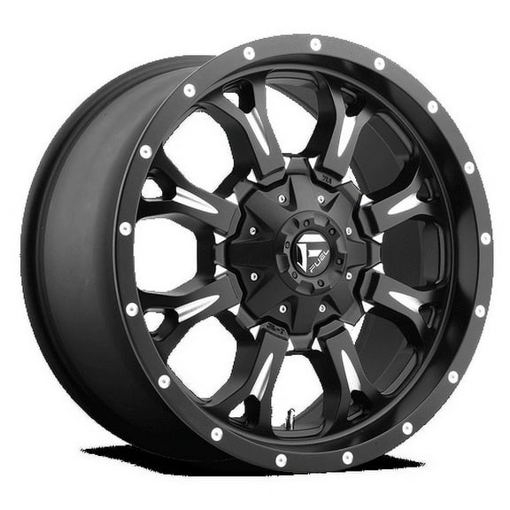 Fuel 1PC Aluminum Rim D517 KRANK 17X9in Matte Black Milled Finish, D51717909850