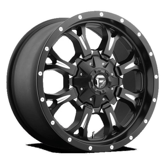Fuel 1PC Aluminum Rim D517 KRANK 20X10in Matte Black Milled Finish, D51720001745