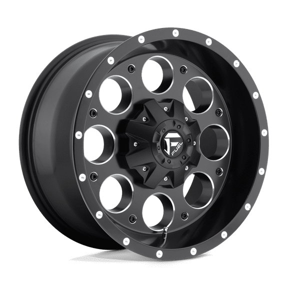 Fuel 1PC Aluminum Rim D525 REVOLVER 15X8in Matte Black Milled Finish, D52515800437