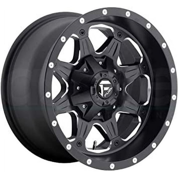 Fuel 1PC Aluminum Rim D534 BOOST 16X8in Matte Black Milled Finish, D53416808345