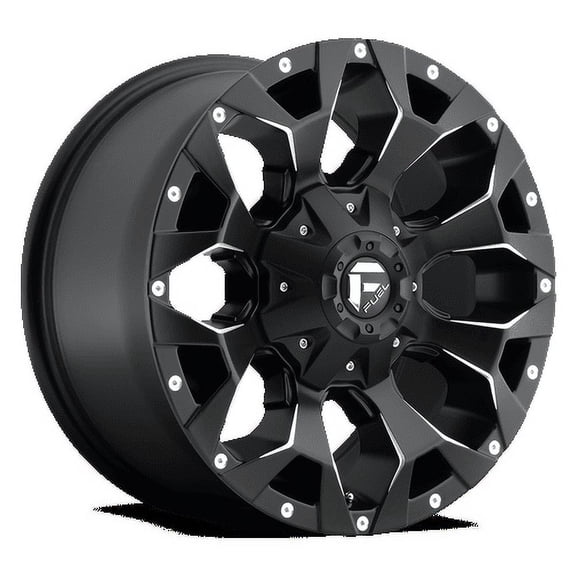Fuel 1PC Aluminum Rim D546 ASSAULT 17X8.5in Matte Black Milled Finish, D54617859452