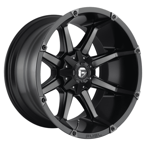 Fuel 1PC Aluminum Rim D556 COUPLER 17X9in Matte Black Double Dark Tint Finish, D55617905745