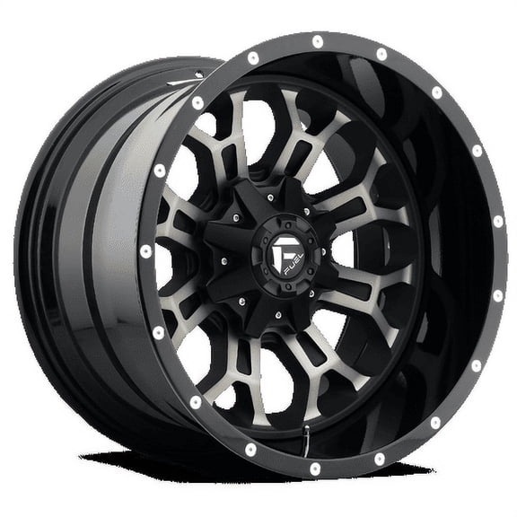 Fuel 1PC Aluminum Rim D561 CRUSH 20X9in Gloss Machined Double Dark Tint Finish, D56120909850