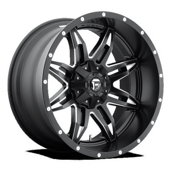 Fuel 1PC Aluminum Rim D567 LETHAL 17X9in Matte Black Milled Finish, D56717909845