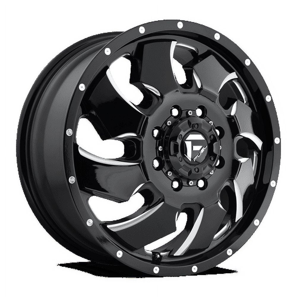 Fuel 1PC Aluminum Rim D574 CLEAVER 20X8.25in Gloss Black Milled Finish, D574208272