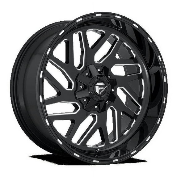 Fuel 1PC Aluminum Rim D581 TRITON 20X12in Gloss Black Milled Finish, D58120202647