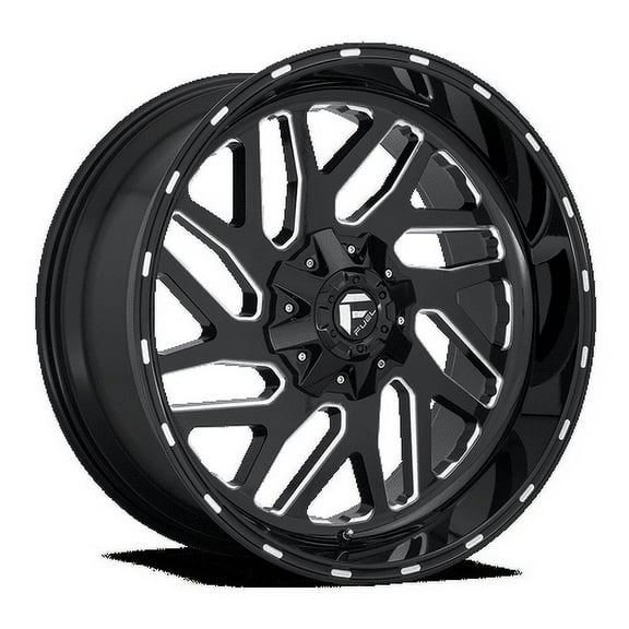 Fuel 1PC Aluminum Rim D581 TRITON 22X14in Gloss Black Milled Finish, D58122409845