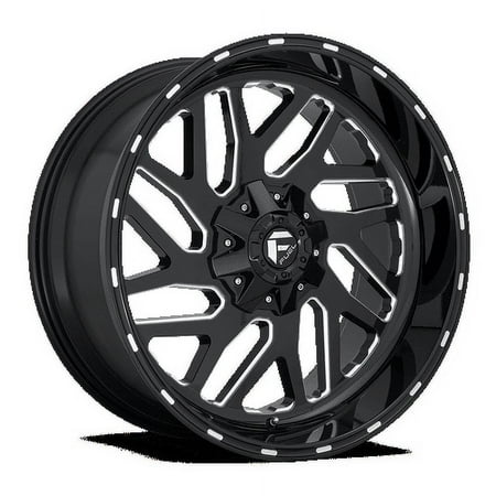 Fuel 1PC Aluminum Rim D581 TRITON 26X12in Gloss Black Milled Finish, D58126205747
