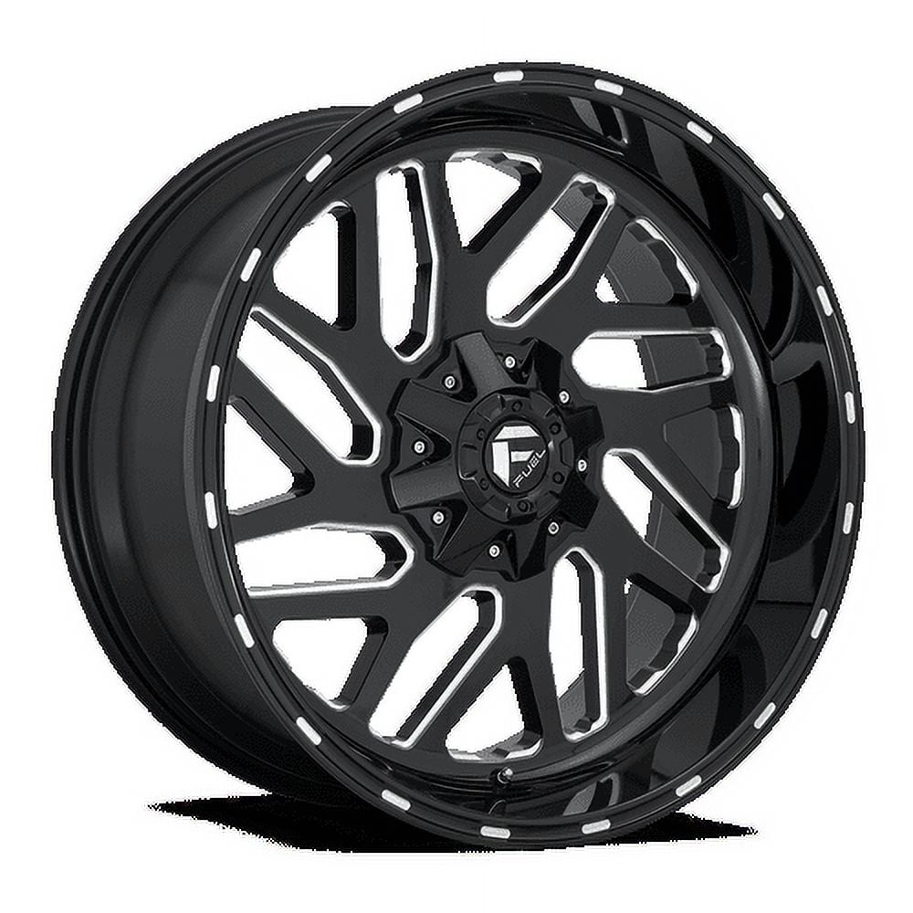 Fuel 1PC Aluminum Rim D581 TRITON 26X12in Gloss Black Milled Finish, D58126208247