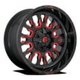 thumbnail image 1 of Fuel 1PC Aluminum Rim D612 STROKE 20X9in Gloss Black Red Tinted Clear Finish, D61220902650, 1 of 3