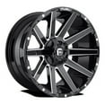 thumbnail image 1 of Fuel 1PC Aluminum Rim D615 CONTRA 20X10in Gloss Black Milled Finish, D61520001747, 1 of 3