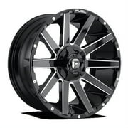 Fuel 1PC Aluminum Rim D615 CONTRA 20X9in Gloss Black Milled Finish, D61520902650