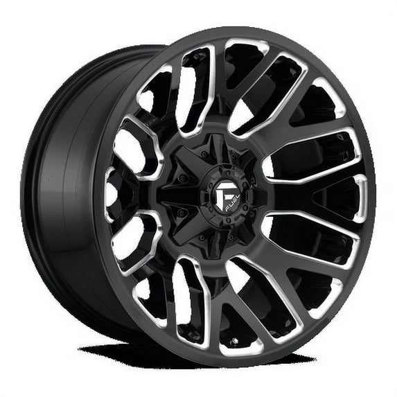 Fuel 1PC Aluminum Rim D623 WARRIOR 20X9in Gloss Black Milled Finish, D62320902657