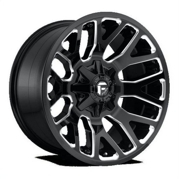 Fuel 1PC Aluminum Rim D623 WARRIOR 20X9in Gloss Black Milled Finish, D62320909857