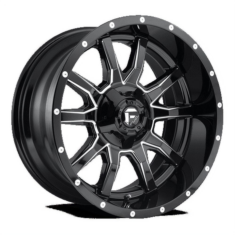 Fuel 1PC Aluminum Rim D627 VANDAL 20X9in Gloss Black Milled Finish, D62720907050US