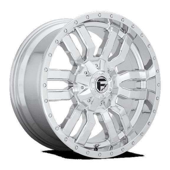 Fuel 1PC Aluminum Rim D631 SLEDGE 20X9in Chrome Plated Finish, D63120901857