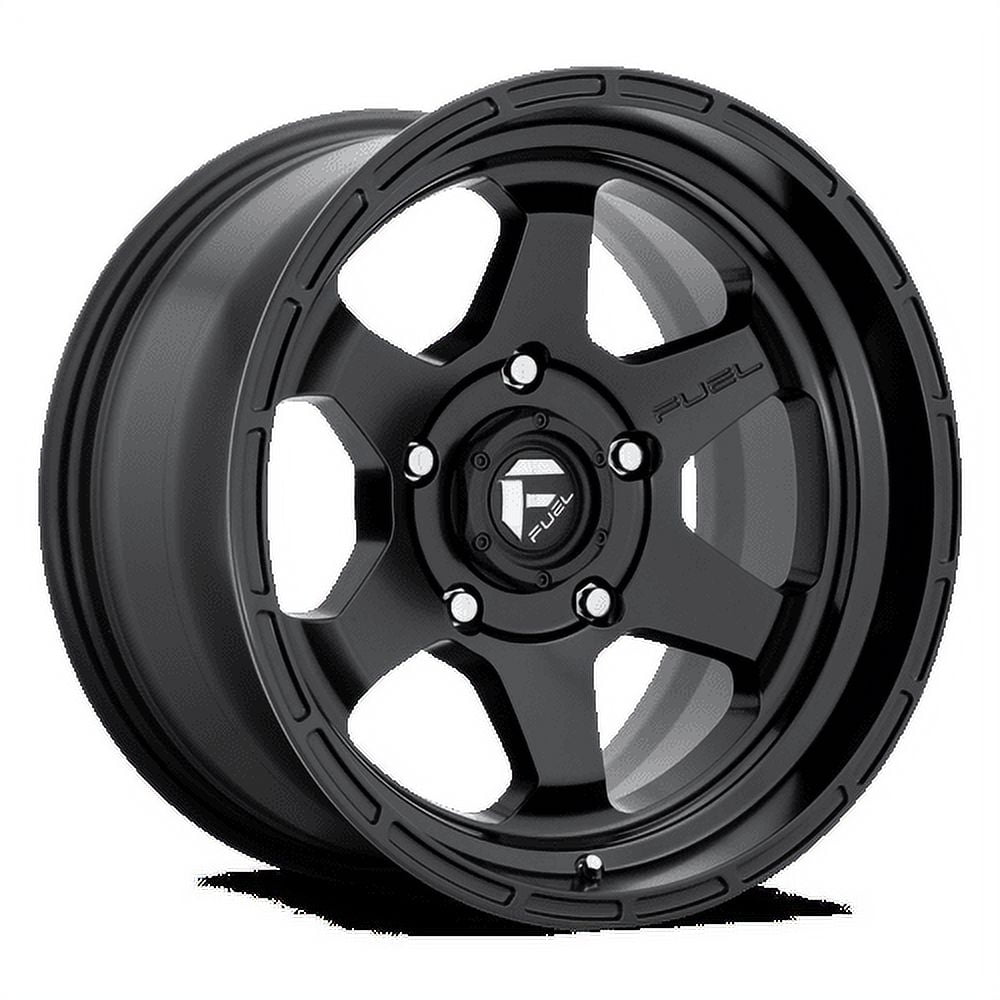 Fuel 1PC Aluminum Rim D664 SHOK 17X9in Matte Black Finish, D66417907550