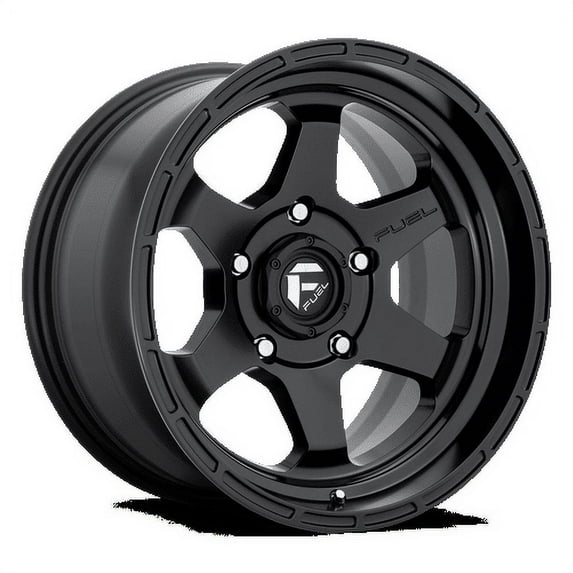 Fuel 1PC Aluminum Rim D664 SHOK 17X9in Matte Black Finish, D66417908950