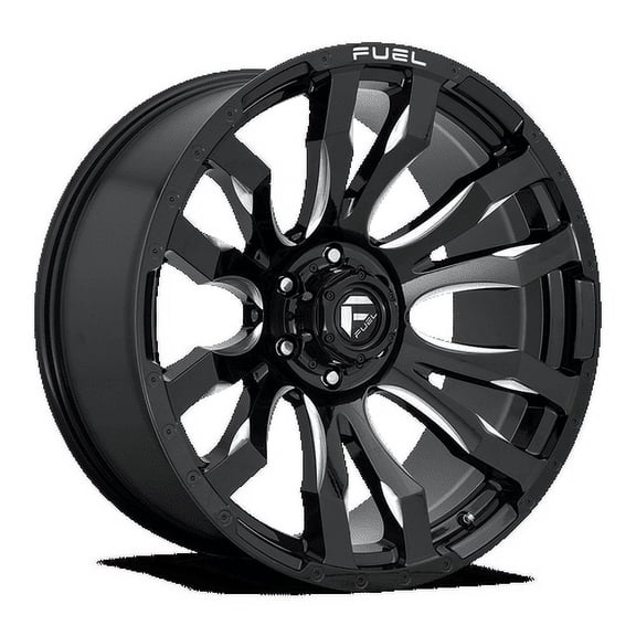 Fuel 1PC Aluminum Rim D673 BLITZ 18X9in Gloss Black Milled Finish, D67318908457