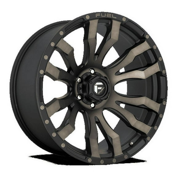 Fuel 1PC Aluminum Rim D674 BLITZ 17X9in Matte Black Double Dark Tint Finish, D67417907545