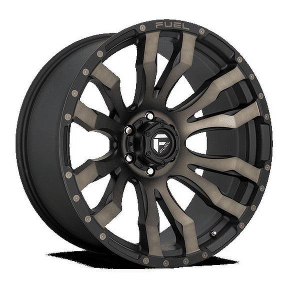 Fuel 1PC Aluminum Rim D674 BLITZ 20X10in Matte Black Double Dark Tint Finish, D67420008947