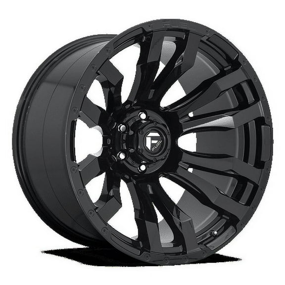 Fuel 1PC Aluminum Rim D675 BLITZ 20X10in Gloss Black Finish, D67520007547