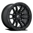 thumbnail image 1 of Fuel 1PC Aluminum Rim D679 REBEL 18X9in Matte Black Finish, D67918908450, 1 of 3