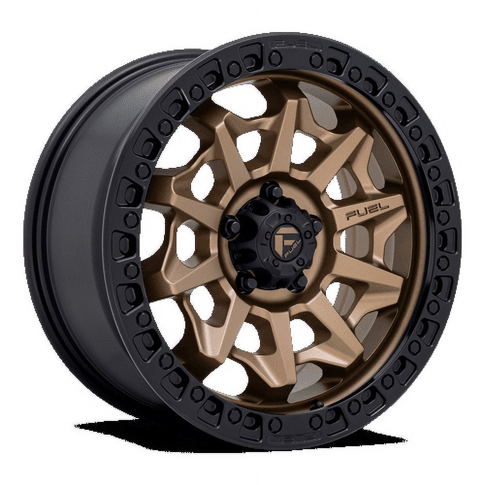 Fuel 1PC Aluminum Rim D696 COVERT 18X9in Matte Bronze with Black Bead ...