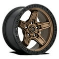 thumbnail image 1 of Fuel 1PC Aluminum Rim D699 KICKER 17X9in Matte Bronze with Black Bead Ring Finish, D69917907550, 1 of 3