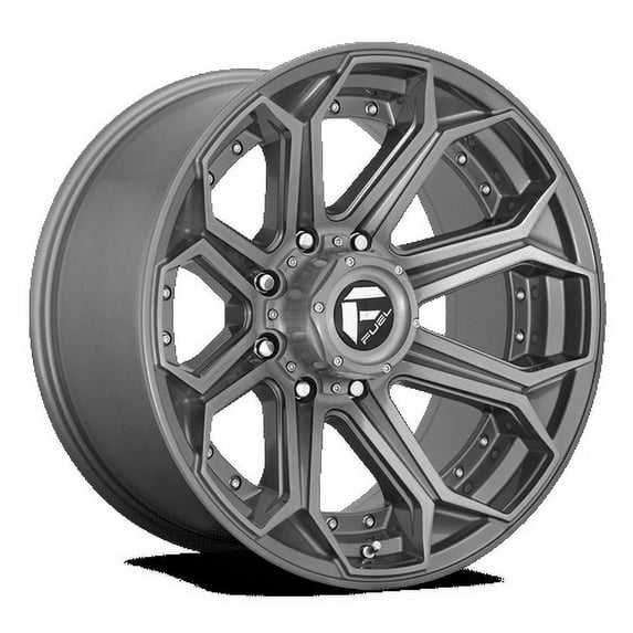 Fuel 1PC Aluminum Rim D705 SIEGE 20X10in Brushed Gunmetal Tinted Clear Finish, D70520001847