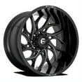 thumbnail image 1 of Fuel 1PC Aluminum Rim D741 RUNNER 24X14in Gloss Black Milled Finish, D74124401845, 1 of 3