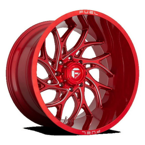 Fuel 1PC Aluminum Rim D742 RUNNER 24X12in Candy Red Milled Finish, D74224207547